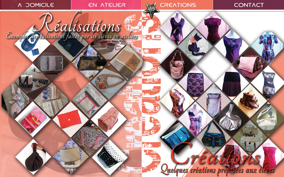 accueil explication des ateliers de couture recup et customisation enfants adultes famille